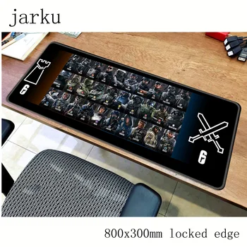

rainbow six siege pad mouse computador gamer mause pad 800x300X2MM padmouse big Halloween Gift mousepad gadget office desk mats