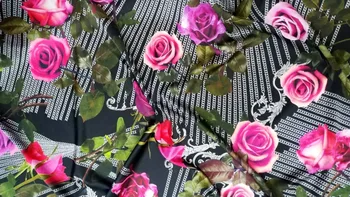 

african fabric flowers print stretch silk fabric 19 moomin dress textile tissu enfant couture tkaniny stoff wide telas patchwork