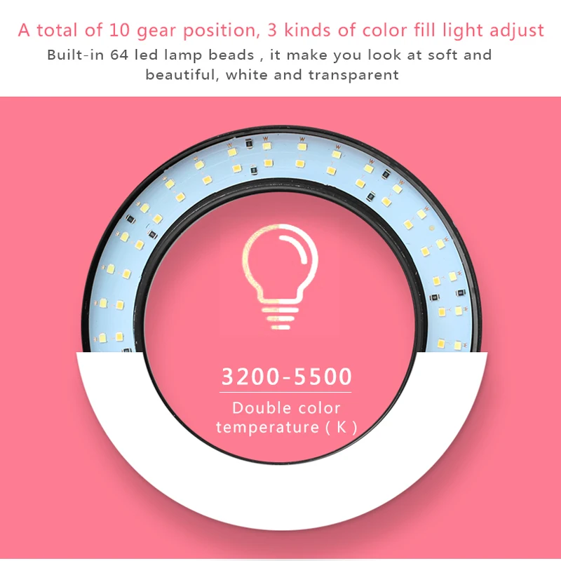  LED Studio Camera Ring Light Photography Photo Tripod USB Plug Make up lamp for women dresser lamp  - 32960809127