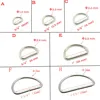 10pcs/pack Nickel Plated D ring Semi ring Ribbon clasp Knapsack belt buckle ► Photo 3/6