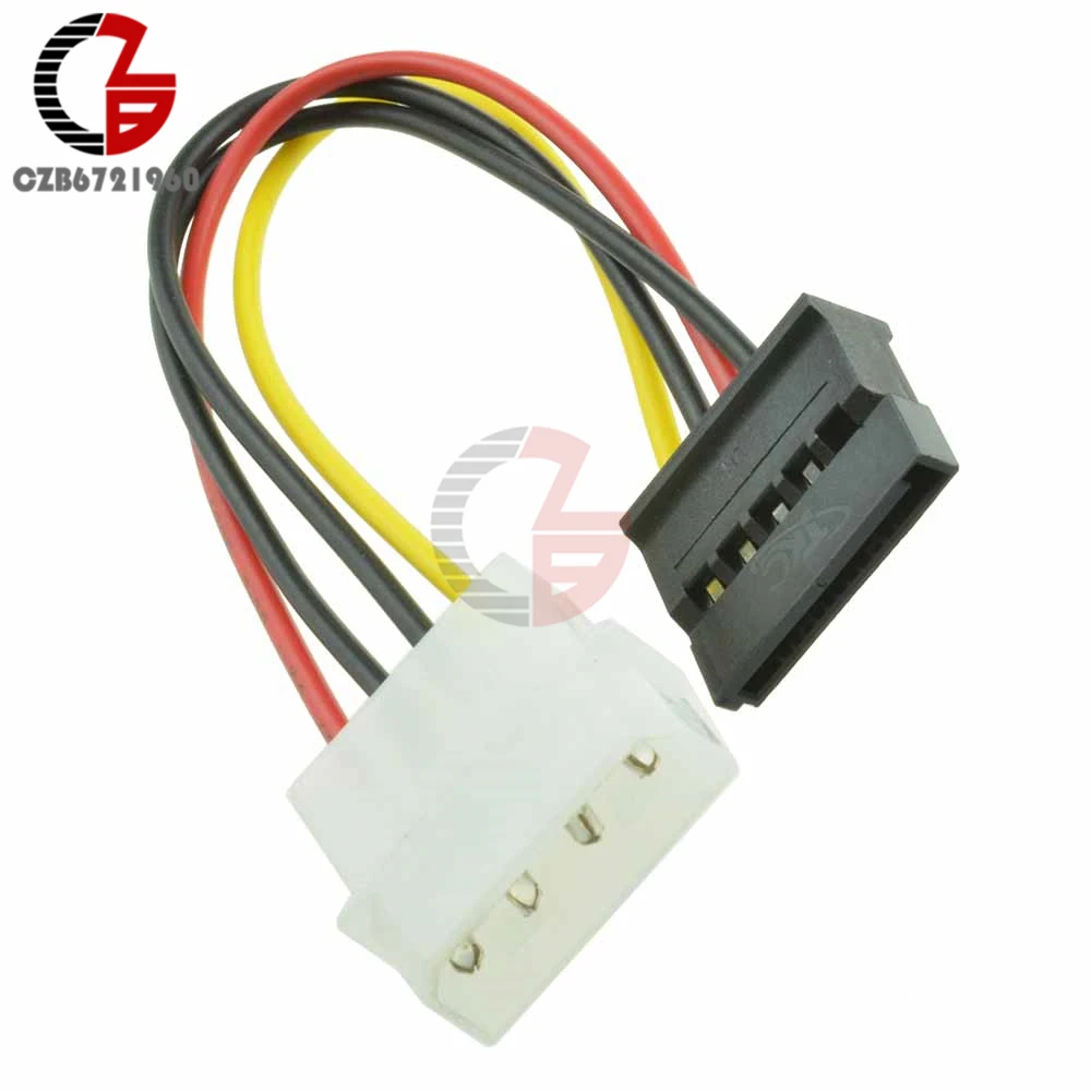 5 шт. высококачественный 4 контактный кабель адаптера питания для Molex IDE SATA 15