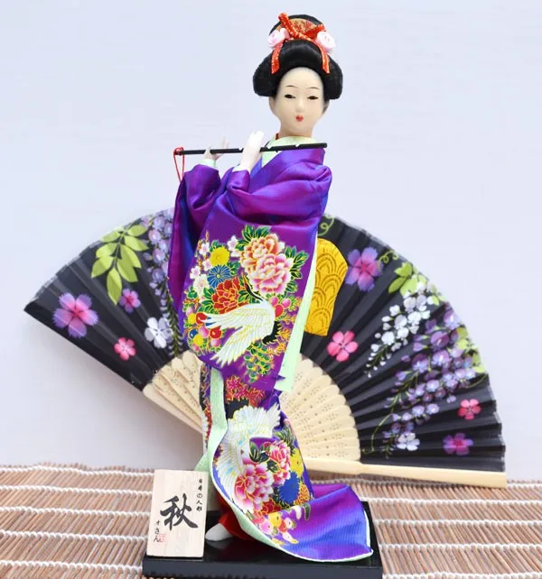 

TNUKK 2017Beautiful Kimono Geisha Miniatures Dolls Home Decoration Crafts Antique Japanese culture Geisha Figurines.