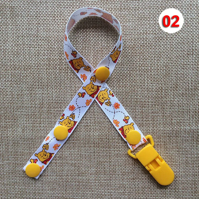2018 Cartoon Baby Pacifier Clip Chain Ribbon Holder For Nipples Soother Pacifier Clips Leash Strap Holder For Infant G0035