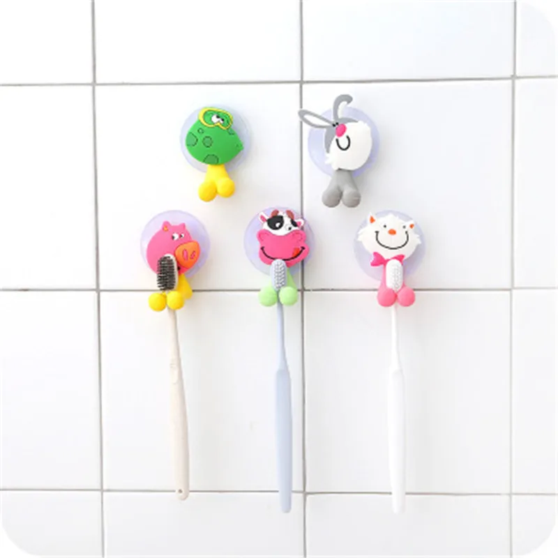 ideacherry Baby Care Toothbrush Holder Cute Cartoon Animal Shape Holder
