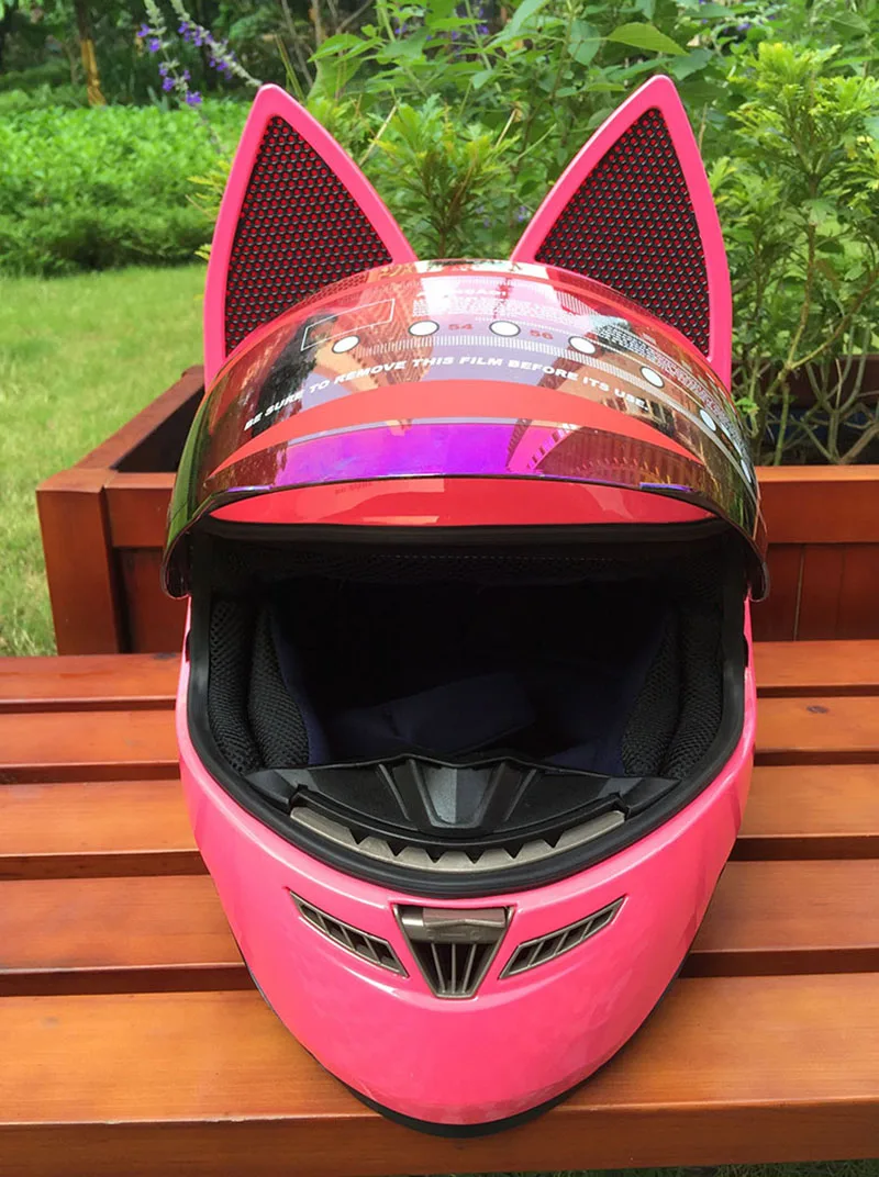 Мотоциклетный шлем nitrinos бренд кошачий с рожками мотоциклетный casco модульный