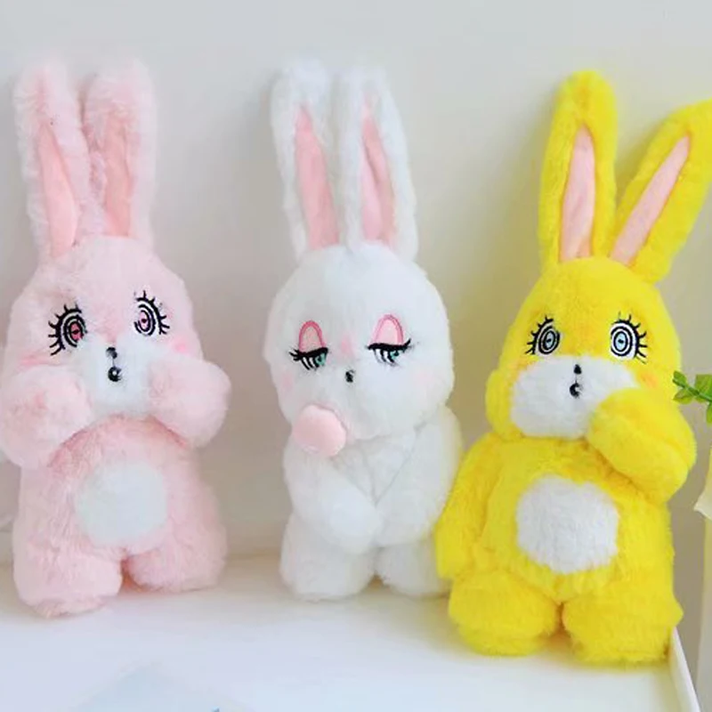 

Japanese stuffed doll cartoon animal plush toy Esther loves Connie rabbit big eyes bunny girl christmas birthday gift 30CM