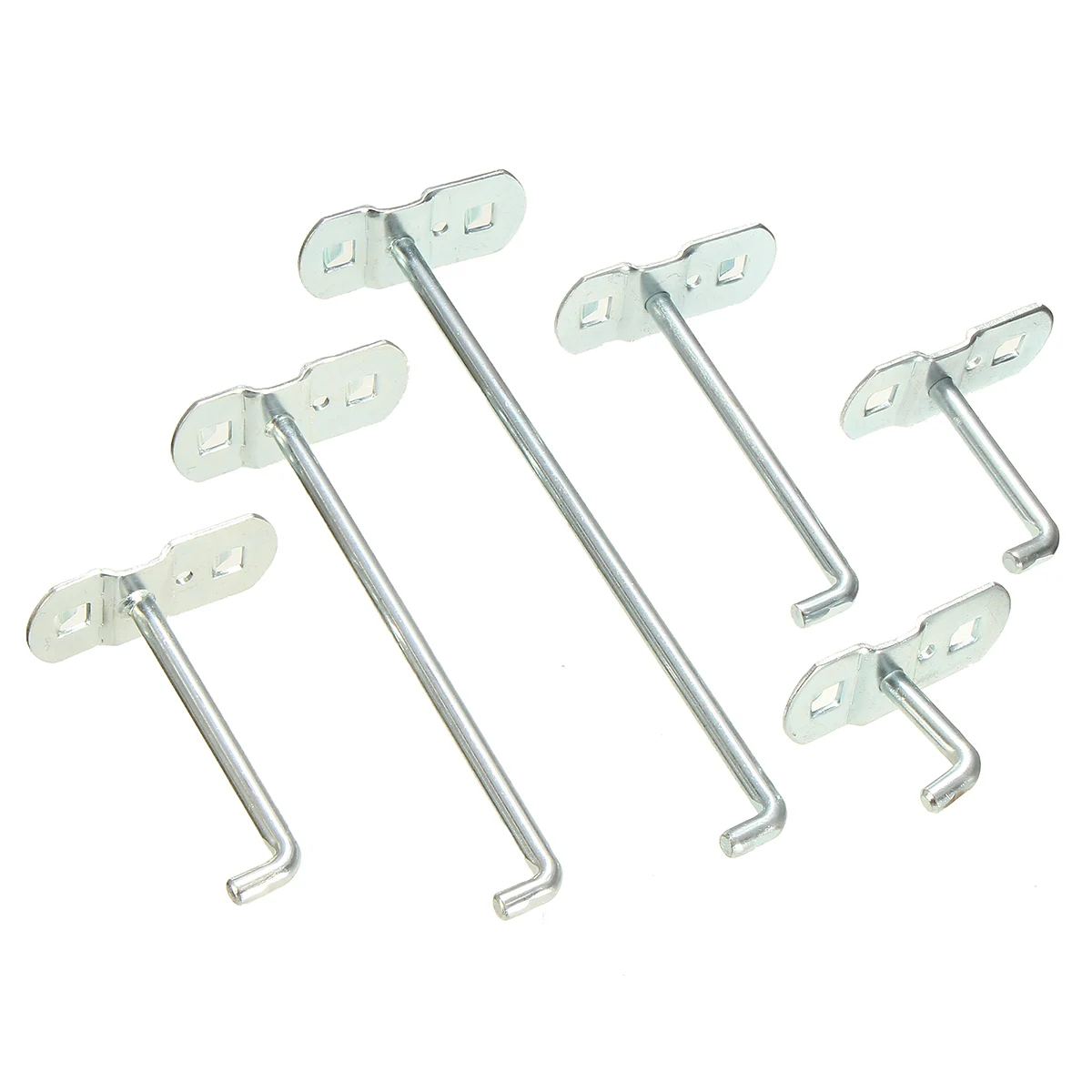 25/50/75/100/150/200mm Lot Slotted Storage Panel Pegboard Hook