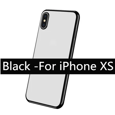 Мягкий прозрачный чехол из ТПУ для iPhone XR/XS Max, роскошный Ультратонкий противоударный прозрачный чехол, хорошее качество, Лучшая цена, A20 - Цвет: Розовый