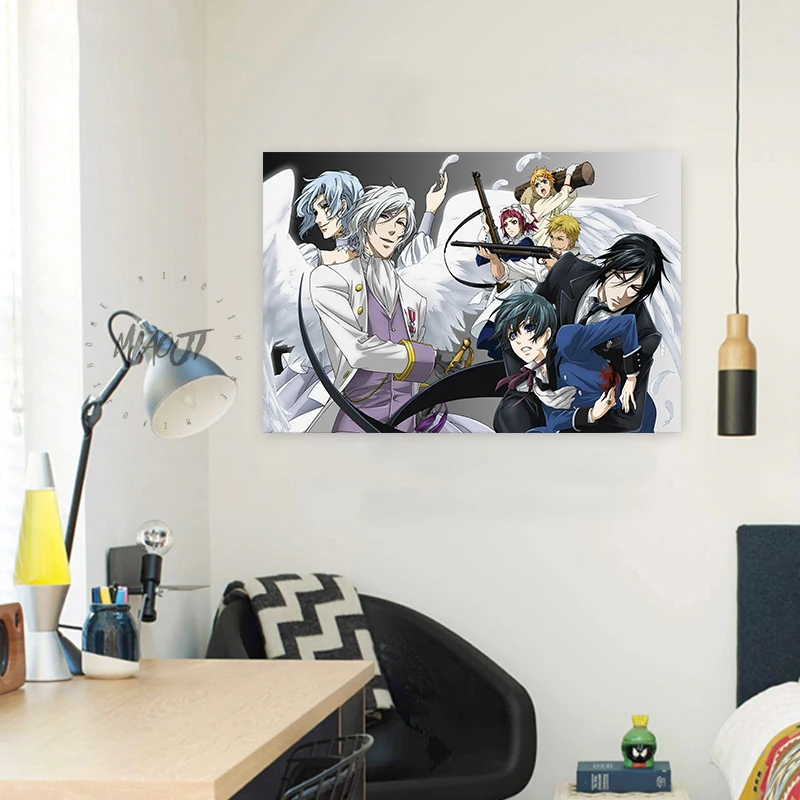 

Black Butler Posters Wall Art Printed Canvas Painting For Room Decoration Wall Decor Picture