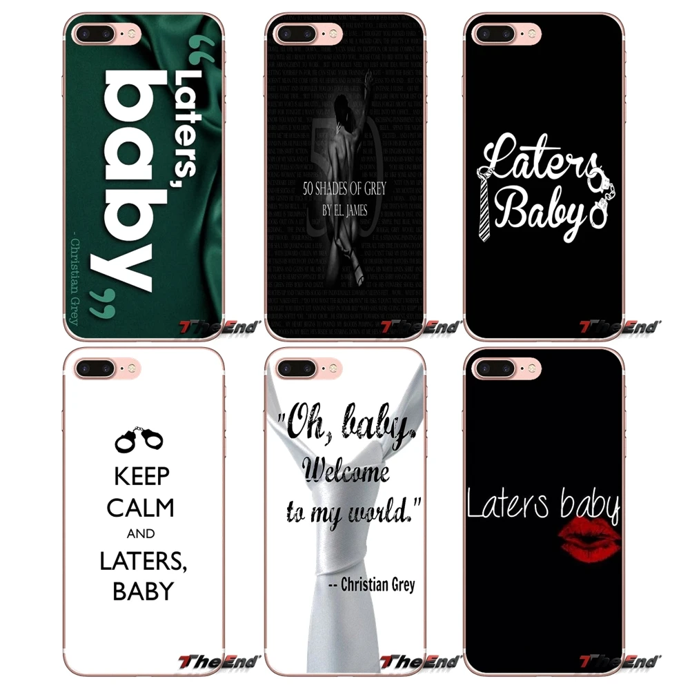 

For Samsung Galaxy S3 S4 S5 MINI S6 S7 edge S8 Plus Note 2 3 4 5 Grand Core Prime Fifty Shades of Grey Laters Baby Soft Case