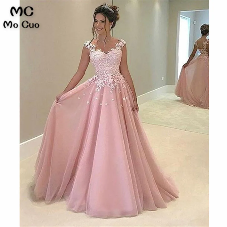 Плюшевые розовые 2018 удивительные evenin платья длинный халат de soiree vestidos fiesta