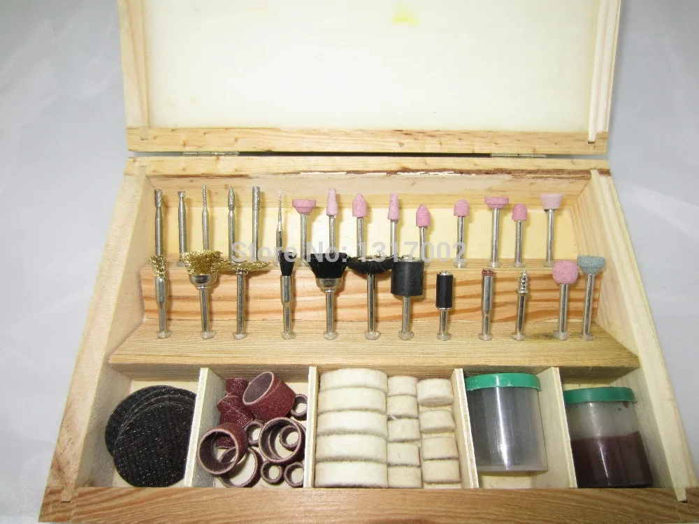 

FREE SHIPPING 100pc 1/8" SHANK DREMEL,FOREDOM ROTARY TOOL KIT BOXED