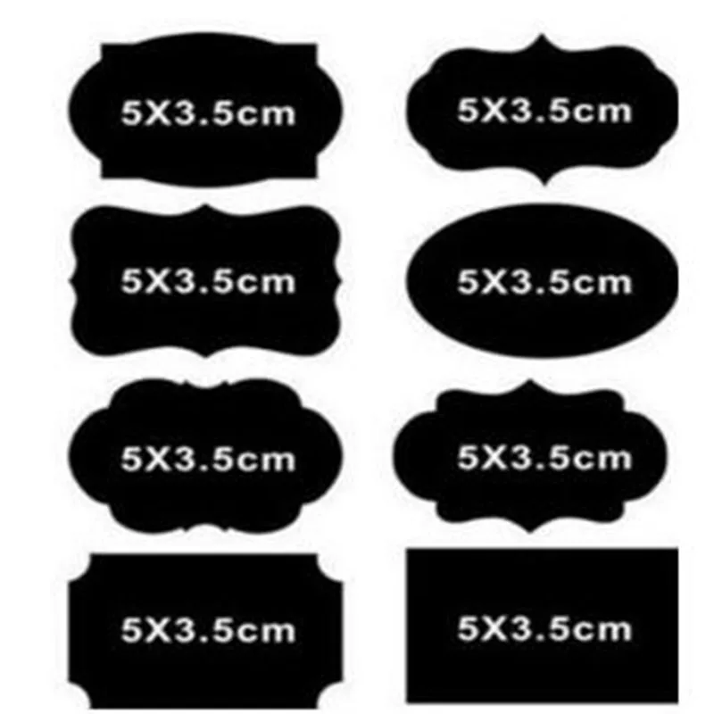 Mini Chalkboard labels Self adhesive chalkboard sticker label More Shapes stickers decor your ...