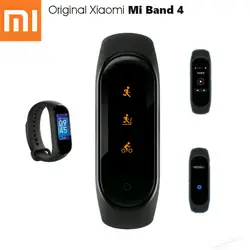 Оригинальный Xiaomi Mijia Band 4 Smart Bluetooth 5,0 Браслет фитнес-браслет AMOLED цветной сенсорный экран Музыка AI пульс