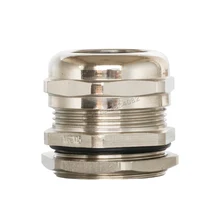 IP68 водонепроницаемый кабельный ввод никелевый латунный металлический кабельный разъем провода сальники PG7 PG9 PG11 PG13.5 PG16 PG21 PG25 M25 3-44 мм