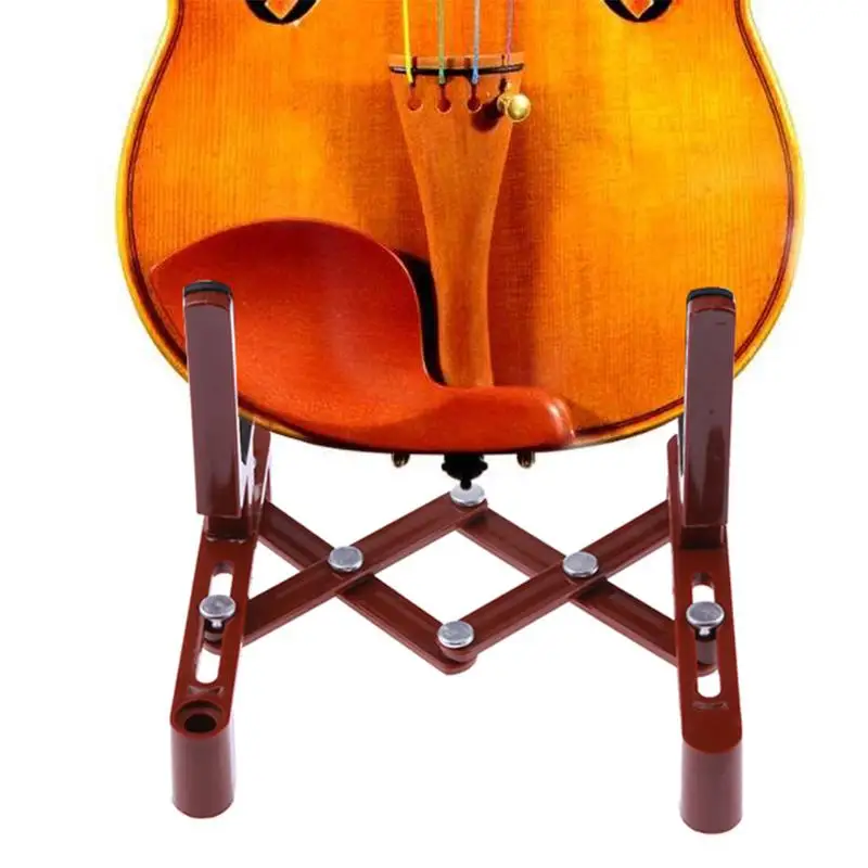 

Adjustable Violin Stand Holder Plastic Foldable Sponge Pad Guitars Violins Musical Stringed Instruments Parts & Accessories