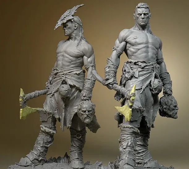 1/24 Scale 75MM Butcher Unpainted Miniatures Resin Model Kit Figure