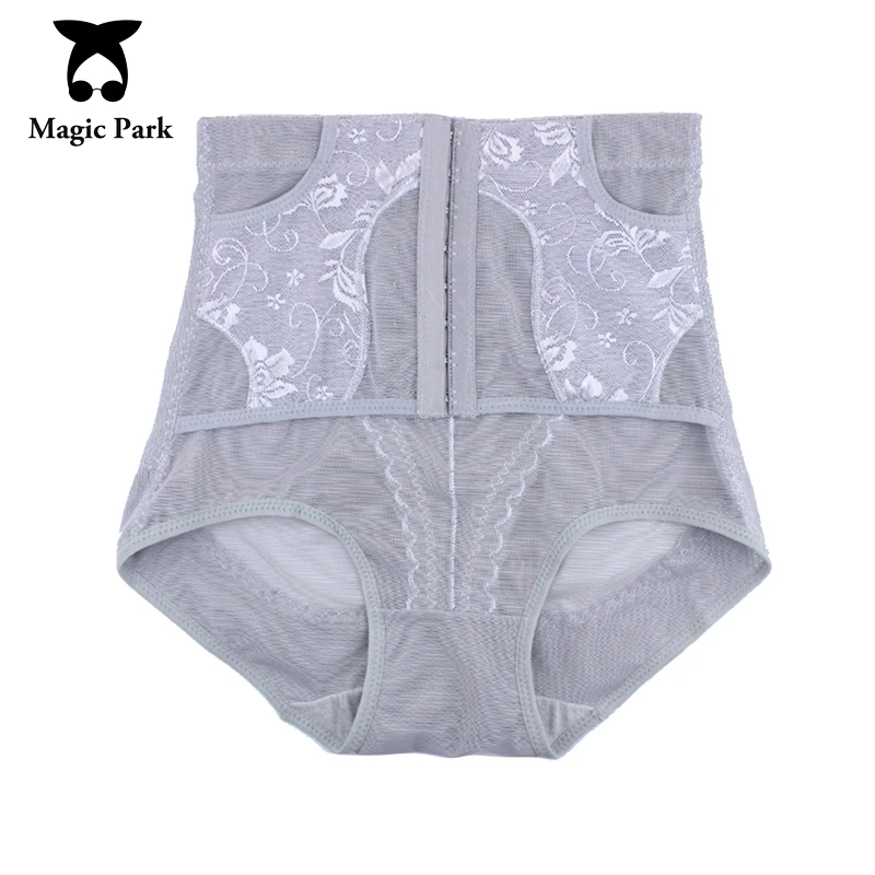 MagicPark L XXL Mesh Waist Abdomen Control Panties Waist Cincher Panty