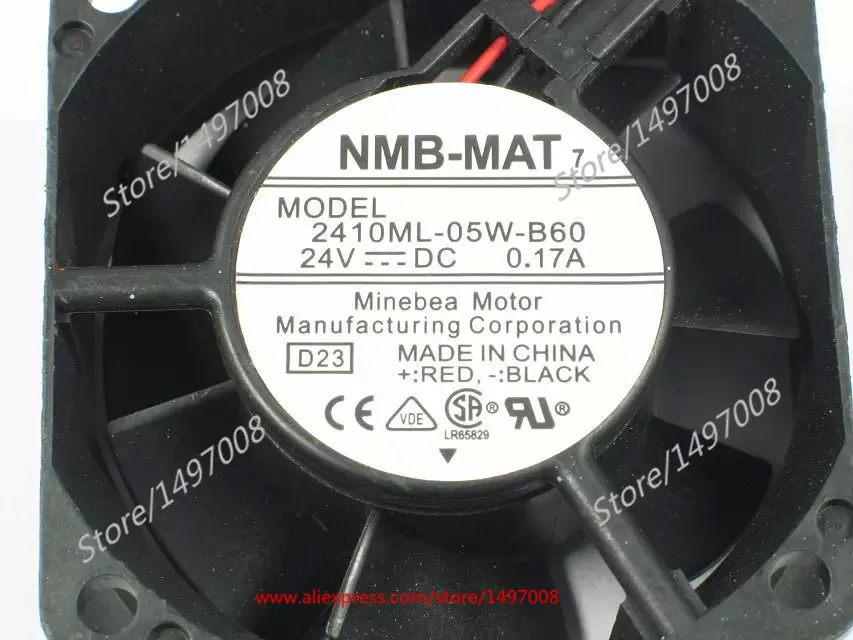 NMB MAT 2410ML 05W B60 D23 Вентилятор охлаждения сервера DC 24 В 0 17 а 60x60x25 мм|fan dc|square fandc 24v fan |
