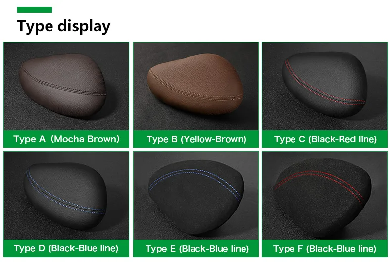  Leather Leg Cushion Knee Pad Thigh Support Pillow Interior Car Accessories for BMW E46 E39 E60 E90 E36 F30 F10 X5 Z4 7 (2)