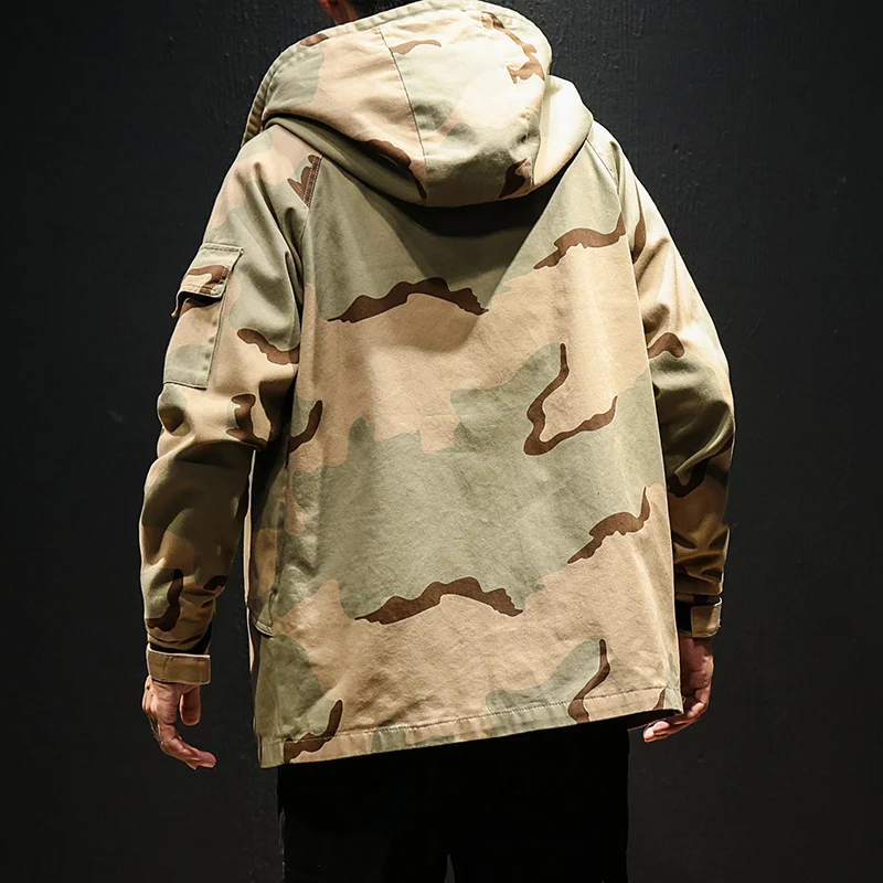 Billig Männer Military Camouflage Jacke Armee Taktische Kleidung Multicam Männlichen Erkek Ceket Windjacken Mode Chaquet Safari Hoode Jacke 2019 Koreanische Stil kleidung 5XL