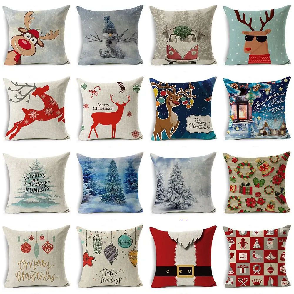 Cute Cartoon Elk Christmas Cushion Covers 45*45cm New Year Festival Home Decorative Pillowcase Bed Sofa Car Waist Pillow Covers
Cute Cartoon Elk Christmas Cushion Covers 45*45cm New Year Festival Home Decorative Pillowcase Bed Sofa Car Waist Pillow Covers