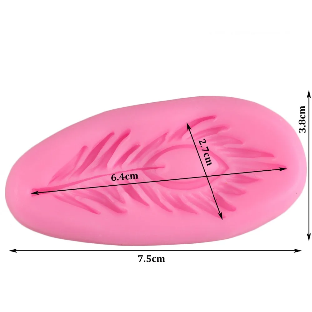 Павлиньи перья сахарные кнопки силиконовая форма помадка форма для украшения торта инструменты форма для шоколадной мастики
