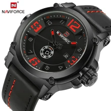 NAVIFORCE 9099 мужские часы Топ бренд класса люкс спортивные кварцевые часы с кожаным ремешком Мужские Водонепроницаемые наручные часы Relogio Masculino