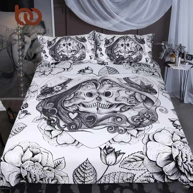 Beddingoutlet Skull Bedding Set King Top Rated Boy Gothic Duvet