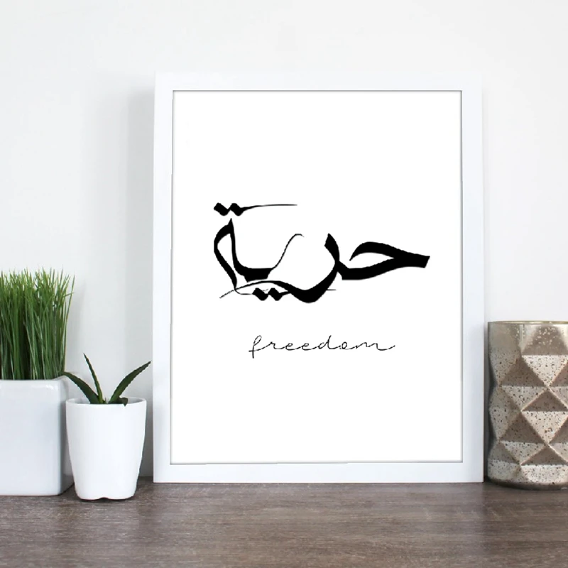 Islamic Calligraphy Canvas Painting Nursery Deccor