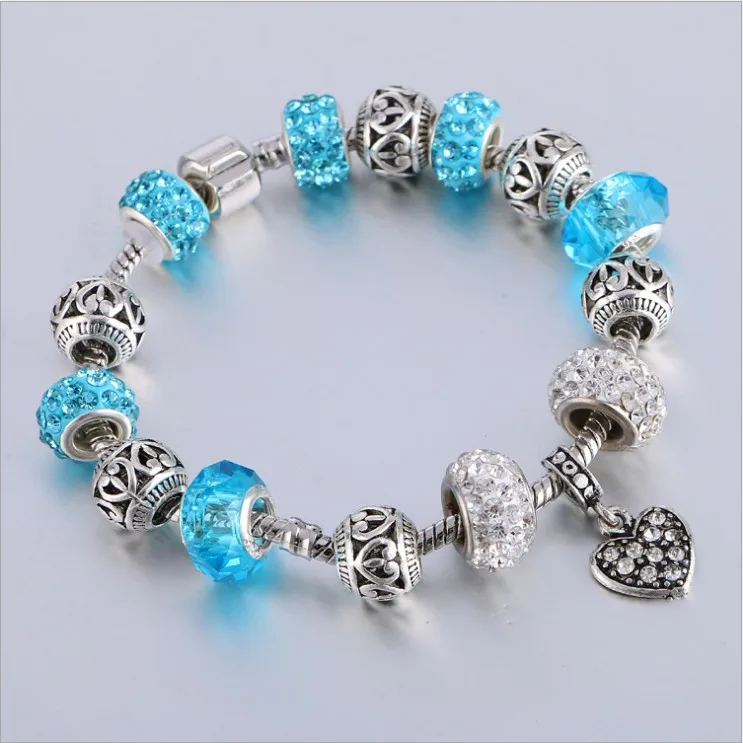 

Newest Design Tortoise Charms Bracelets & Bangles Murano Glass Beads Big Hole Beads DIY Bracelets For Woman Pulseras Gift