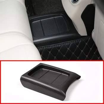 

Real Carbon Fiber Car Interior Rear Row Protection Cover Trim For Mercedes Benz E Class W213 2016 2017 2018 Car Accsesories