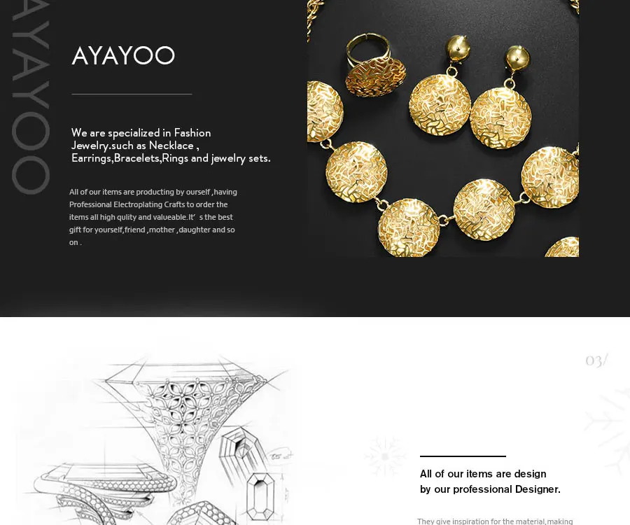 AYAYOO African Beads For Jewelry Sets Women Wedding Imitated Crystal Necklace Earrings Gold Color Pendant Dress Accessories (7)