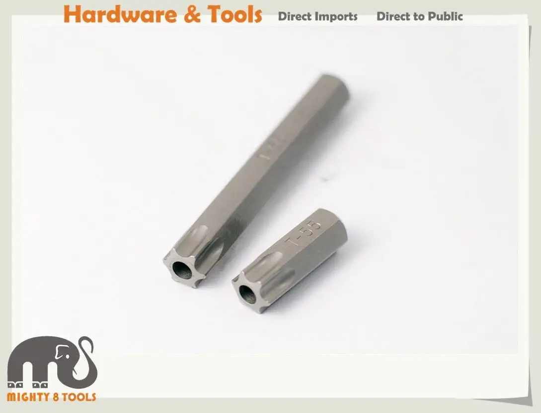 54 шт. CR V Hex Torx &amp Star Tamperproof Spline биты 30 мм 75mmL 3/8 + 1/2 &quotадаптер|Гаечный ключ| |