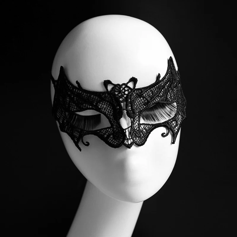 Black Sexy Lace Mask Women Lady Femal Adult Cutout Eye