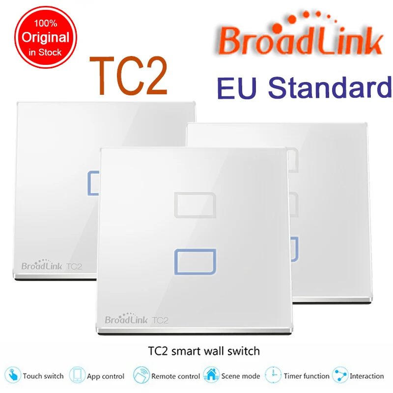 

Broadlink TC2 EU Standard 1 2 3 gang Optional,mobile Remote light lamps wall Switch via broadlink rm pro,smart home domotica