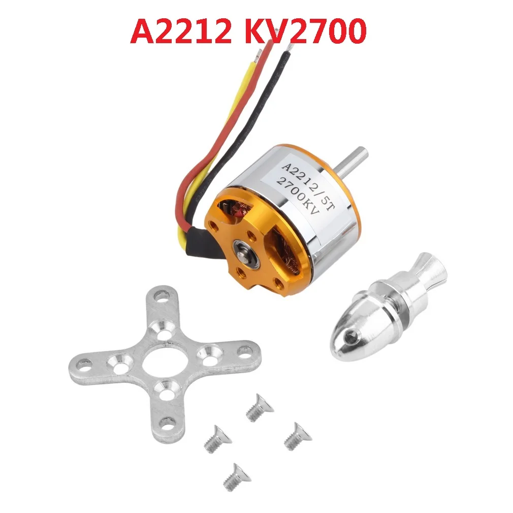 1 шт. A2212 бесщеточный двигатель 930KV 1000KV 1400KV 2200KV 2700KV для RC самолета мульти-коптера бесщеточный двигатель