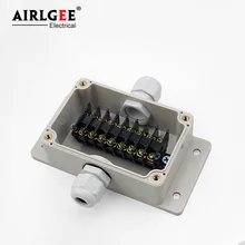 100*68*50 мм 1 вход 1 выход с ухом водонепроницаемый распределительный ящик с терминалом TBC8 бит терминал 10A распределительная коробка подземный