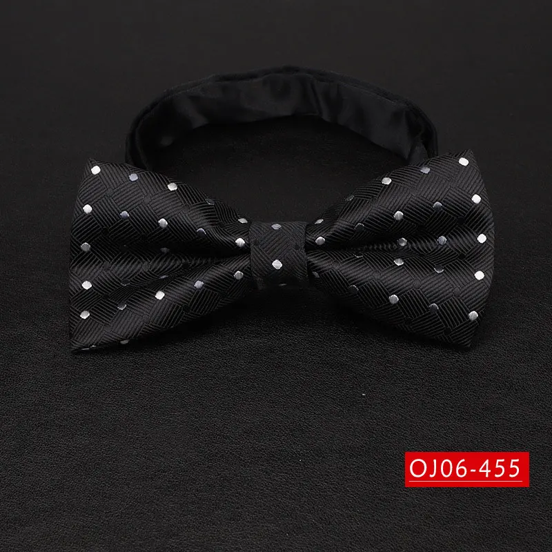 OJ06-455 YISHLINE 65 стильный большой галстук-бабочка для мужчин, мужские галстуки, Мультяшные буквы, полосы, однотонный галстук, модный смокинг, свадебные, вечерние, аксессуары - Цвет: OJ06-455