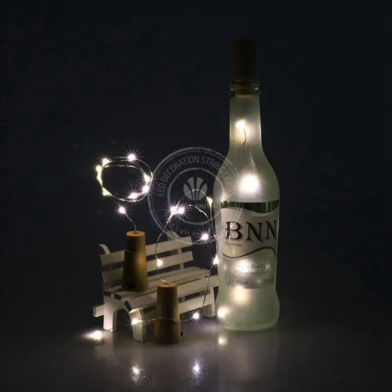 8pcs 1M 20LEDs bottle stopper string lights wine cork led light for bar