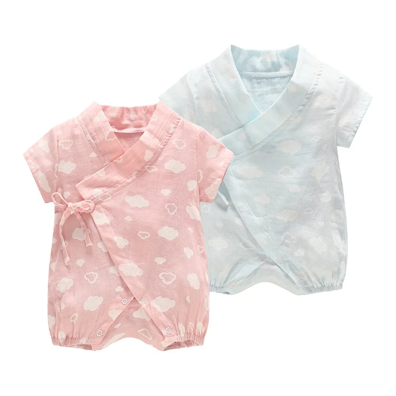 

Baby Girls Boys Kid Kimono Rompers Japanese Soft Cotton Gauze Sleepwear Wedding Newborn Infants Night Jumpsuits