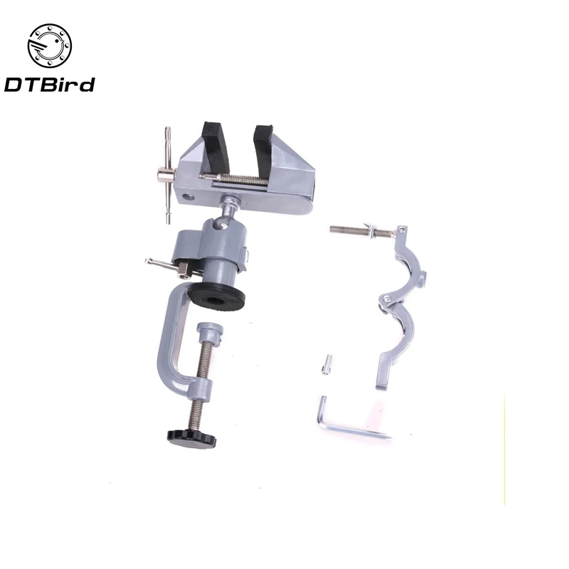 

Multinational 2 in 1 Table Vise Bench Vice Aluminium Alloy 360 Degree Rotating Universal Vise Precise Mini Vise Clamp alloet