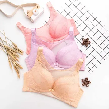 

Maternity Nursing Bras Breastfeeding Bra 3PCS/LOT breathable No Steel Ring Pregnant Women Underwear Mummy Breast Bra