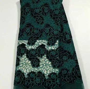 

free shipping High quality African Velvet Lace fabric.new design velvet lace for wedding dress sewing