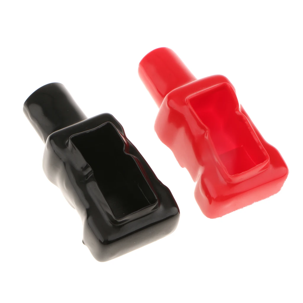 1 комплект Мягкие пластиковые клеммные ботинки на батарейках изоляционная Защитная крышка для электроники автомобиля мотоцикла красный/черный