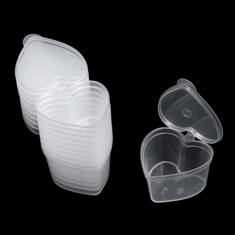 

10pcs/lot 15ml/40ml/45ml Slime Storage Plastic Color Plasticine Clear Containers Glue Putty Foam Ball Storage Boxes