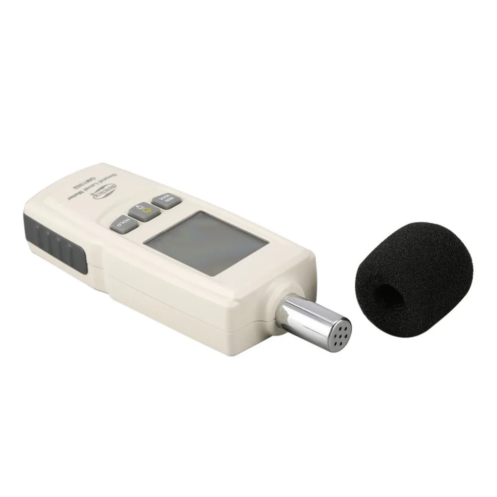 BENETECH GM1352 30-130dB цифровой измеритель шума уровня звука аудио контроль громкости детектор децибелов дБ с ЖК-подсветкой
