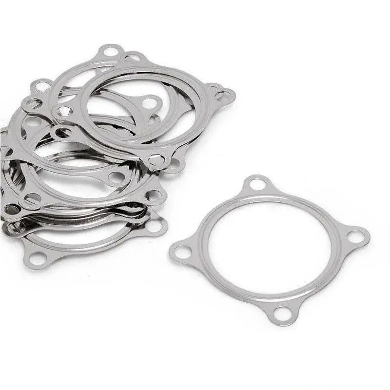 2.5" Inch 2PCS 4 Bolt Turbo Exhaust Downpipe Flange Gasket For GT3582R GT35 T3