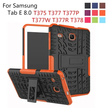 

Tire Pattern Silicon Cover Case for Samsung Galaxy Tab E 8.0 T375 T377 T377P T377W T377R T378 Coque Capa Funda with Stand Holder