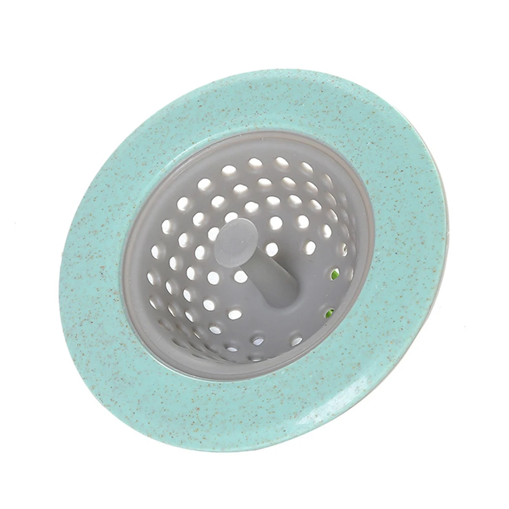 Кухонная силиконовая Раковина фильтр для слива сливных волос дуршлаг фильтр для ванной продуктов фильтры для раковины инструмент для уборки дома - Цвет: Зеленый